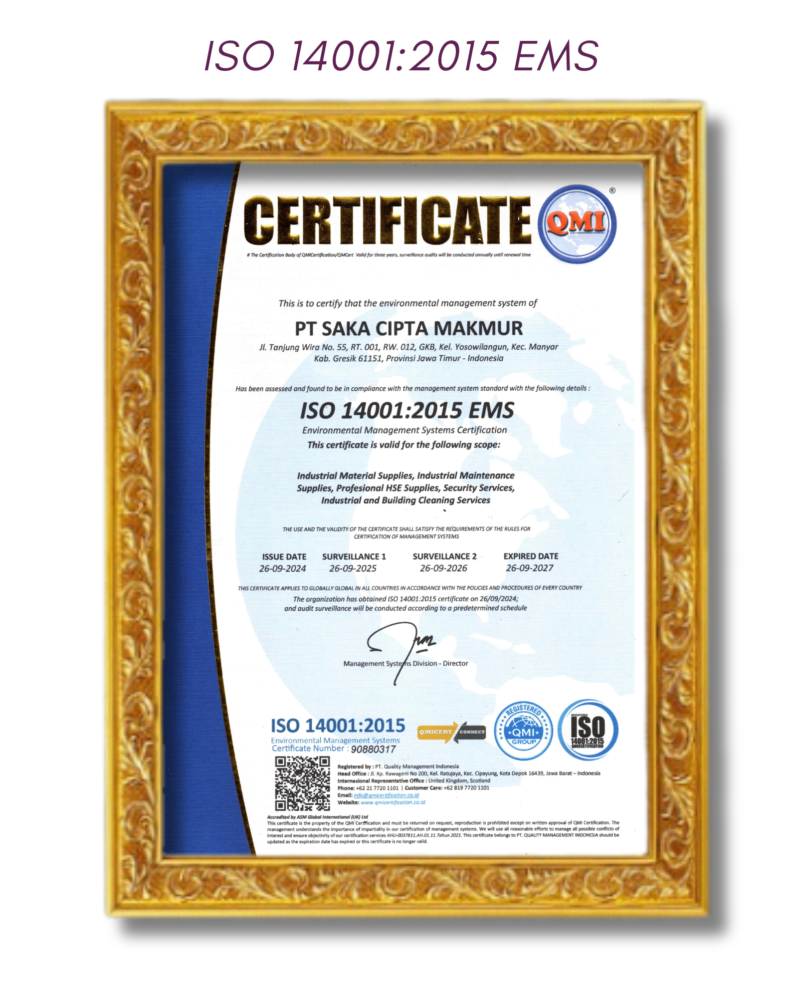 ISO 14001:2015 EMS